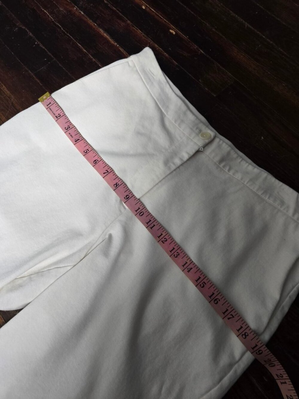 Eileen Fisher White Straight Leg Organic Cotton Pant Large Minimalist - Picture 9 of 12